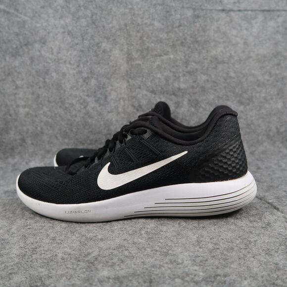 Nike Shoes Womens 7 Athletic Trainers Lunarglide 8 Running Sneaker Active Black - Picture 5 of 11